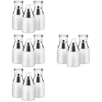 12 шт. акриловых вакуумных бутылочек с безвоздушным насосом, пустых контейнеров для хранения косметики, лосьона, крема, основы