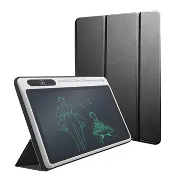 10,1-дюймовый ЖК-планшет для делового рукописного ввода с кожаной обложкой, гибкий ЖК-экран, портативное электронное устройство для рисования для учебы на работе